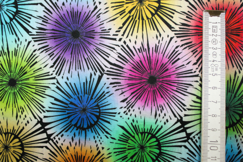 Designer- Baumwollstoff Bloom multicolor (10 cm)